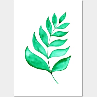 Simple branch - green Posters and Art